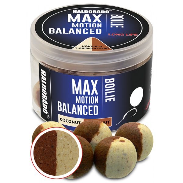 Haldorádó Max Motion Boilie Balanced Kókusz-Tigrismogyoró 70gr 20mm Bojli