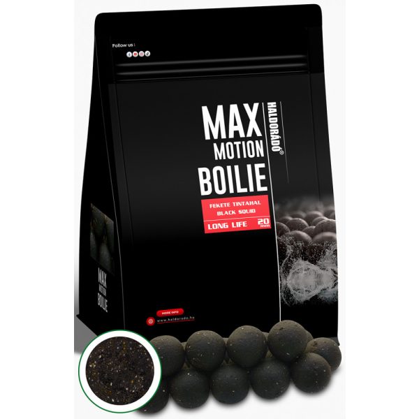 Haldorádó Max Motion Boilie Long Life Fekete Tintahal 800gr 20mm Bojli