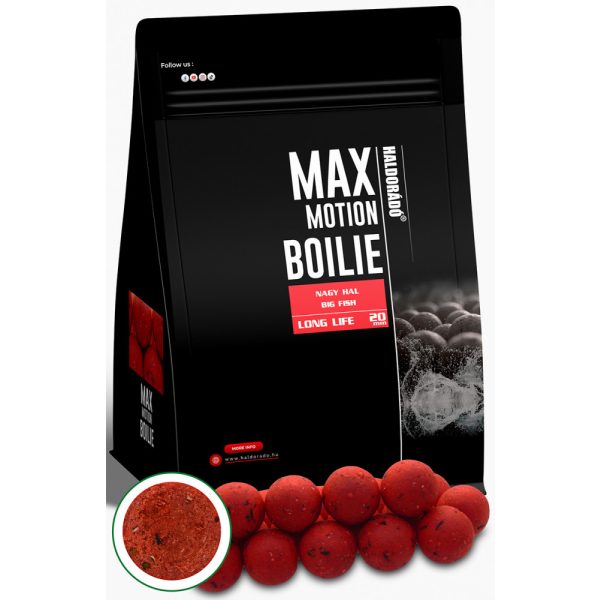 Haldorádó Max Motion Boilie Long Life Nagy Hal 800gr 20mm Bojli