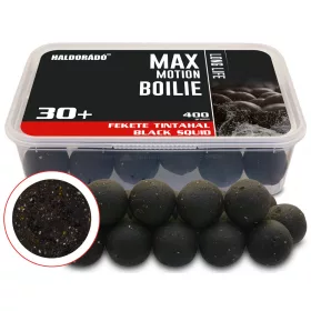   Haldorádó Max Motion Boilie Long Life Fekete Tintahal 400gr 30mm Bojli
