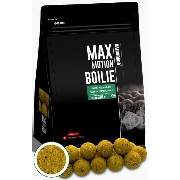 Haldorádó Max Motion Boilie Premium Soluble Édes Ananász 800gr 24mm Bojli