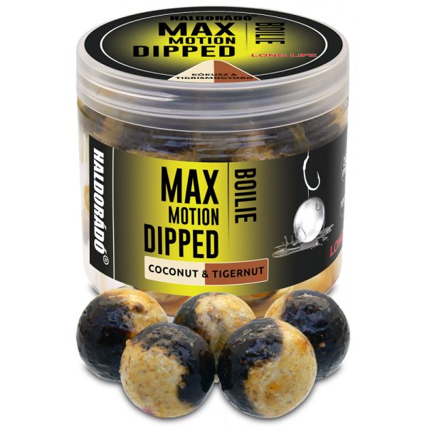 Haldorádó Max Motion Boilie Dipped Kókusz-Tigrismogyoró 100gr 20mm Bojli