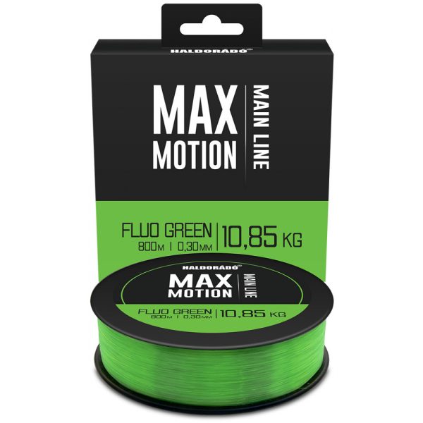 Haldorádó Max Motion 0,30mm 800m Monofil főzsinór - Fluo Zöld
