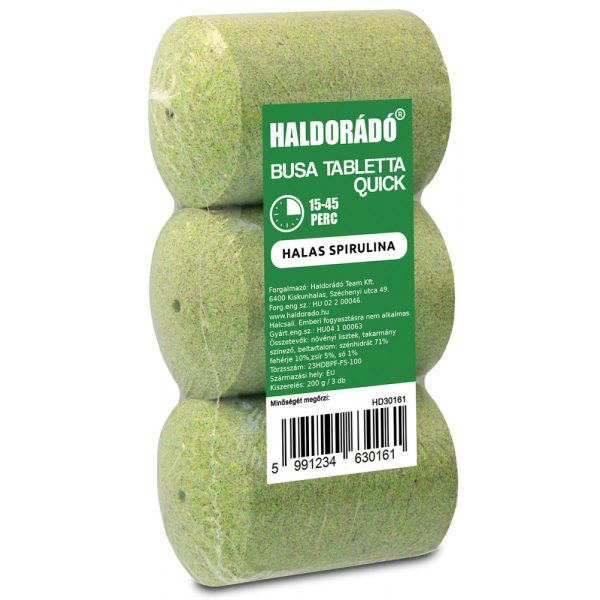 Haldorádó Busa tabletta Quick Halas spirulina 3db/csomag