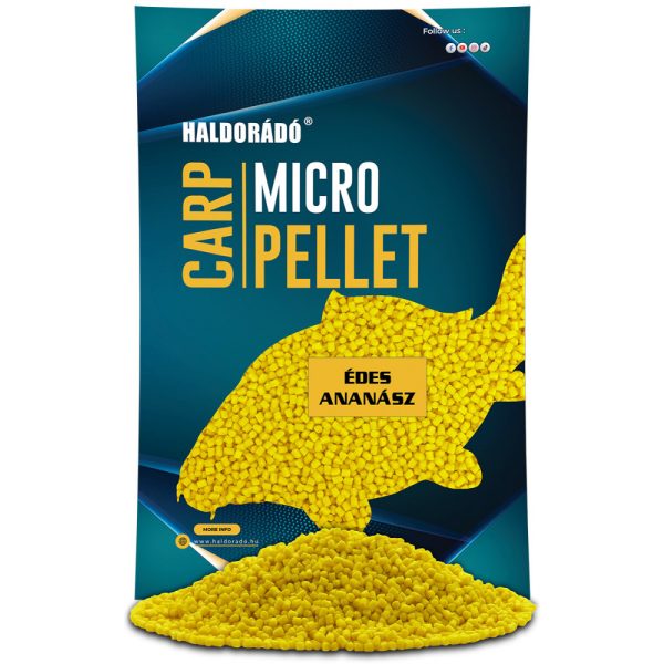 Haldorádó Carp Micro Pellet Édes Ananász 600gr 3mm Etetőpellet