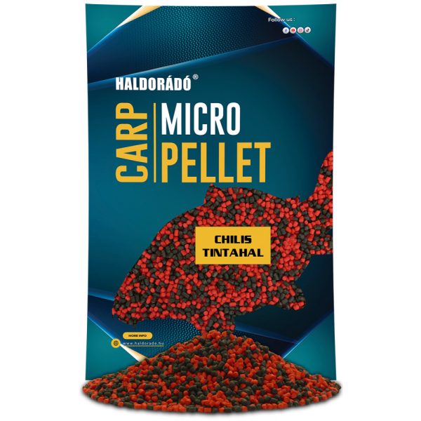 Haldorádó Carp Micro Pellet Chilis Tintahal 600gr 3mm Etetőpellet