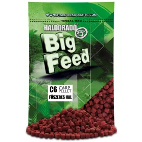   Haldorádó Big Feed C6 Pellet Fűszeres Hal 700gr 6mm Etetőpellet