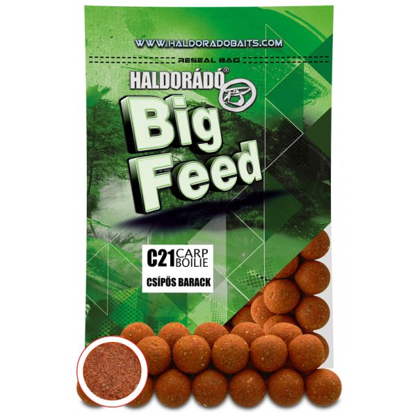 Haldorádó Big Feed C21 Boilie Csípős Barack 700gr 24mm Bojli