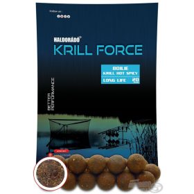   Haldorádó Krill Force Boilie Long Life 20mm Krill Hot Spicy Etető Bojli 700gr