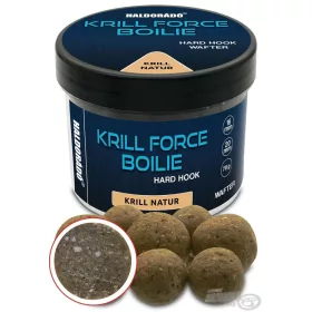   Haldorádó Krill Force Boilie Hard Hook Wafter 16, 20 mm Krill Natur Csalizó Bojli 70gr