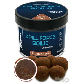   Haldorádó Krill Force Boilie Hard Hook Wafter 16, 20 mm Krill Indian Spice Csalizó Bojli 70gr