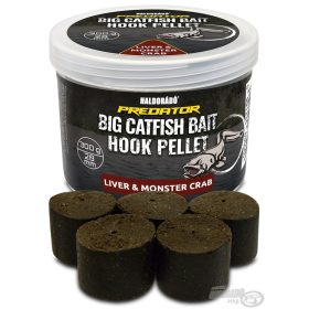  Haldorádó Catfish Bait Hook Pellet 28mm Liver-Monster Crab Fúrt Horogpellet 300gr