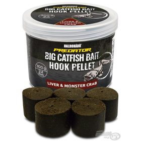   Haldorádó Catfish Bait Hook Pellet 24mm Liver-Monster Crab Fúrt Horogpellet 300gr