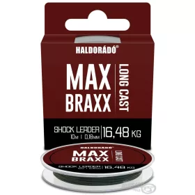   Haldorádó Max Braxx Long Cast Shock Leader 0,18mm 10m Fonott Előkezsinór