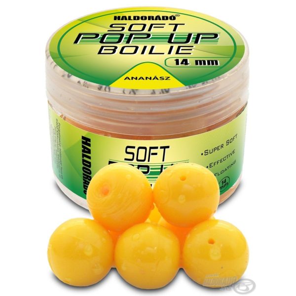 Haldorádó Super Soft Pop Up Boilie 14mm Ananász Pop Up 20db