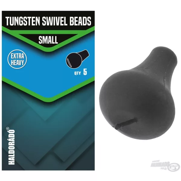 Haldorádó Tungsten Swivel Beads Small Volfrám Végszerelék Megütköztető Gumi Adapter 5db