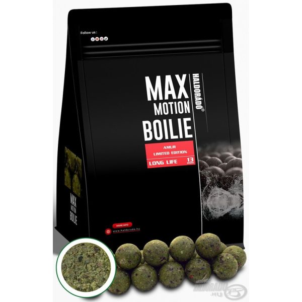 Haldorádó Max Motion Boilie Long Life 13mm Limited Edition Amur Etető Bojli 800gr