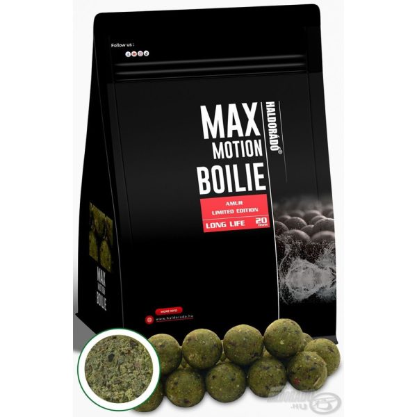 Haldorádó Max Motion Boilie Long Life 20mm Limited Edition Amur Etető Bojli 800gr