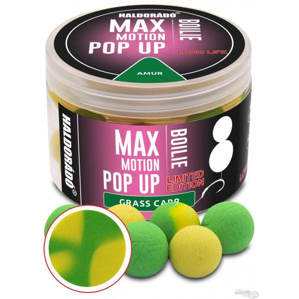 Haldorádó Max Motion Boilie Pop Up 16mm Limited Edition Amur Csalizó Bojli 50gr
