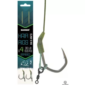   Haldorádó Claw D-Rig 4 Füles, Szakállas Fonott Előkötött Horog 2db