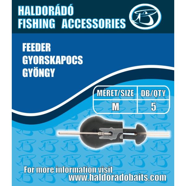 Haldorádó Feeder Gyorskapocs Gyöngy (M) 9mm 5db