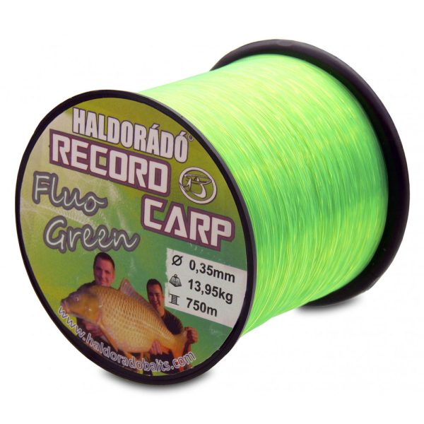 Haldorádó Record Carp Fluo Green  0,35mm 750m Monofil Főzsinór