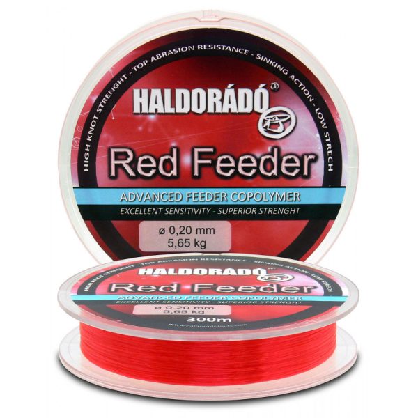 Haldorádó Red Feeder 0,30mm 300m Monofil főzsinór - Piros