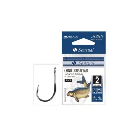   Mikado Chinu W/Ring 2 Füles, Szakállas Pontyozó Horog 10db