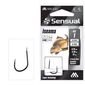   Mikado Sensual Iseama 8 Lapkás Szakállas Előkötött Horog 10db