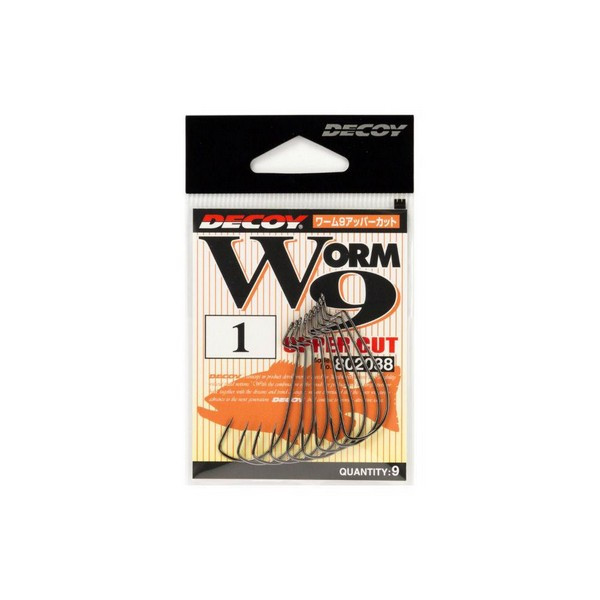 Decoy Worm9 Uppercut 4 Fekete Offset Horog 9db