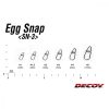 Decoy SN-3 Egg Snap #1 NS Fekete Kapocs 7db