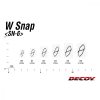 Decoy SN-6 W Snap #0 NS Fekete Kapocs 8db