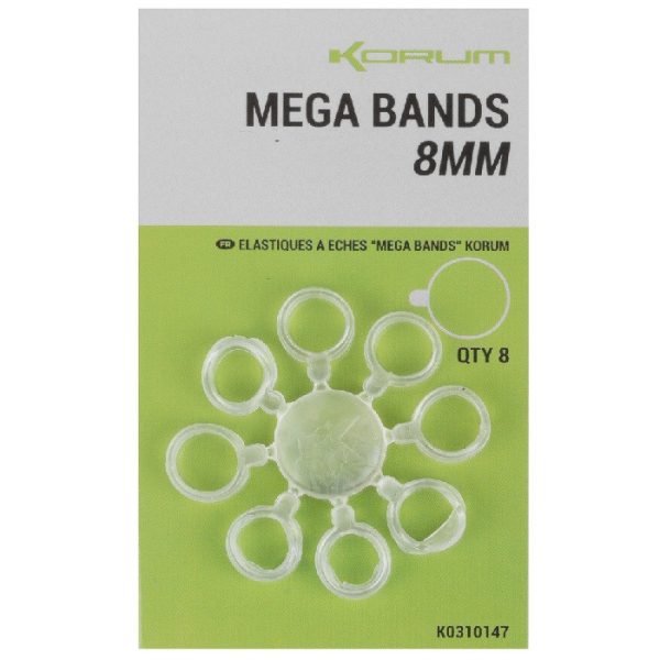 Korum Mega Bands 8mm Karika 8db