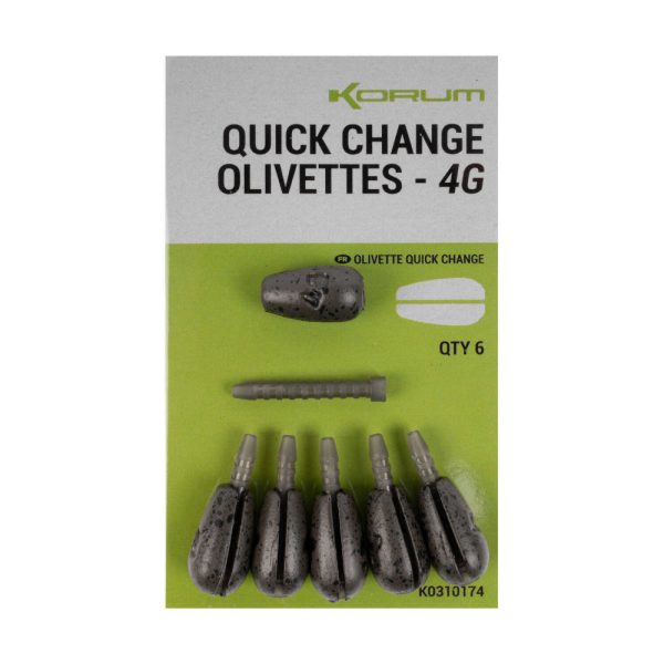 Korum Quick Change Olivettes - 4gr Folyóvízi úszó