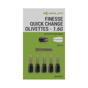   Korum Finesse Quick Change Olivettes Gyorscserélő Úszósúly 1,6g
