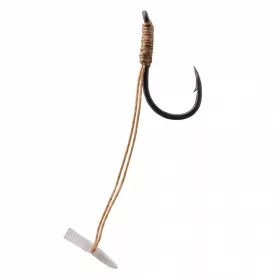   Korum Quickstop Hook Hairs 12 Füles, Szakállas Monofil Előkötött Horog 4db