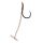 Korum Quickstop Hook Hairs 8 Füles, Szakáll Nélküli Monofil Előkötött Horog 4db