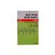 Korum Bait Spike Hook Hairs Barbed 12 Füles, Szakállas Csalitüskés Horog 5db