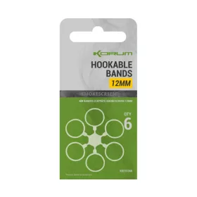 Korum Smokescreen Hookable Bands 12mm Pelletkarika 6db