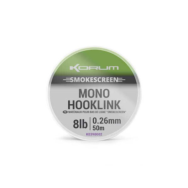 Korum Smokescreen Mono Hooklink 8lb/50m Előkezsinór