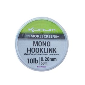   Korum Smokescreen Mono Hooklink 0,28mm Monofil Előkezsinór 50m