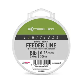 Korum Limitless Feeder Line Monofil Főzsinór 0,26mm 300m