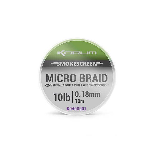 Korum Smokescreen Micro Braid 10lb Előkezsinór