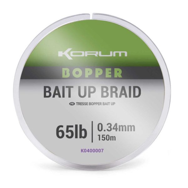 Korum Bopper Bait Up Braid 0,34mm Fonott Főzsinór 150m