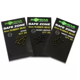 Korda Safe Zone 4mm Rubber Bead Brown - 25 pcs - gumigyöngy