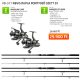 Nevis Magnum Carp 3,60m 3lb Bojlis bot 2db + Avanger XT 6000 Nyeletőfékes Orsó 2db Bojlis Horgász Szett