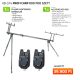 Nevis Alcatraz Carp Rod Pod + Pulsar Elektromos Kapásjelző 2db Horgász Szett