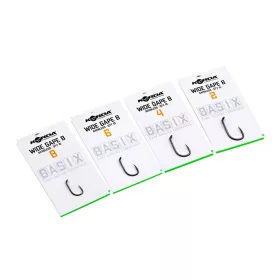   Korda Basix Wide Gape Barbless 2 Füles, Szakáll Nélküli Horog 10db