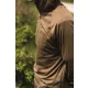 Korda Dark Khaki UPF Hooded Top Hosszú Ujjú UV Póló L