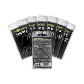 Korda Choddy B 4 Füles, Szakáll Nélküli Horog 10db